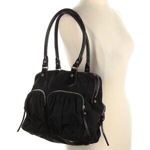 MZ Wallace bag in black with classic red lining